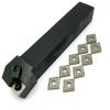1 External Turning Tool Holder + 10 Carbide Inserts, YIJIAN (Angle: MCLNR3232P12, Shank Diameter: CNMG120404-FG) view 3
