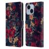 Head Case Designs Official Riza Peker Warm Night Night Floral Leather Wallet Case Compatible with Apple iPhone 14 Plus view 1