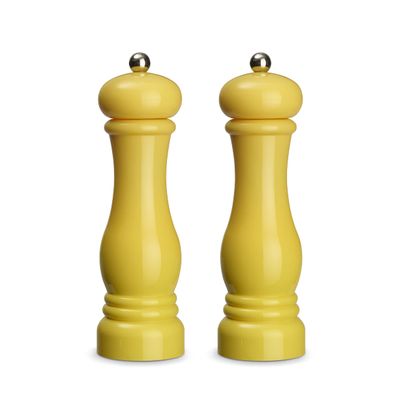 ECHTWERK 2-Piece Salt and Pepper Mill Set, Yellow, 21 cm