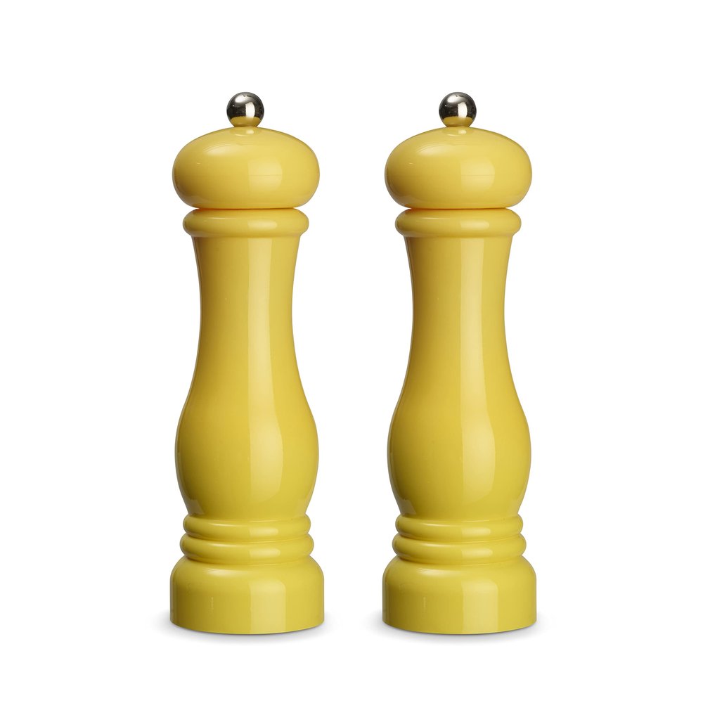 ECHTWERK 2-Piece Salt and Pepper Mill Set, Yellow, 21 cm