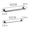 KLZUOPT Exquisite Black Bronze Bathroom Towel Holder, Single Pole view 4