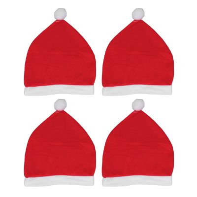 4-Piece Christmas Hat Car Headrest Covers