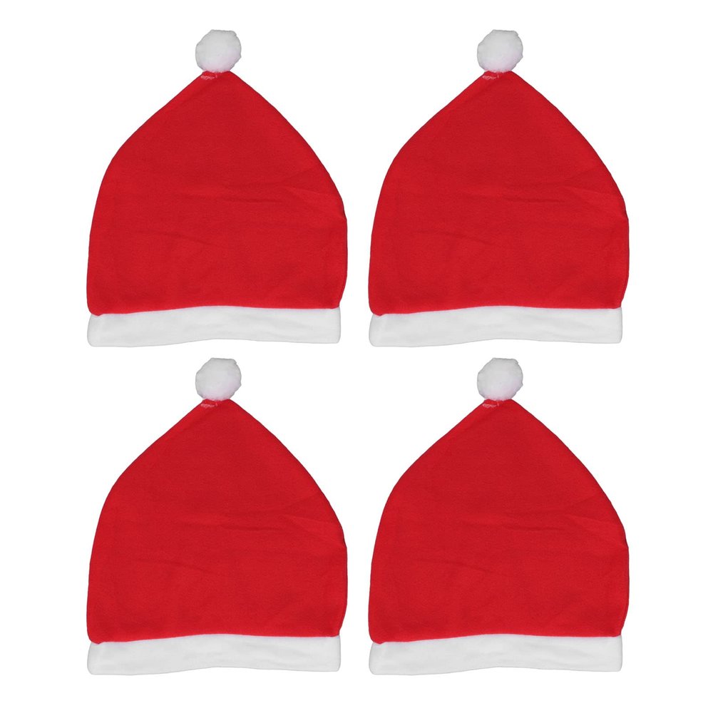 4-Piece Christmas Hat Car Headrest Covers
