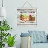 NABRAND Farmers Market Wood Hanging Sign, “Fresh Picked Local Produce,” 30.5 x 30.5 cm view 1