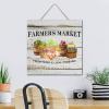 NABRAND Farmers Market Wood Hanging Sign, “Fresh Picked Local Produce,” 30.5 x 30.5 cm view 4