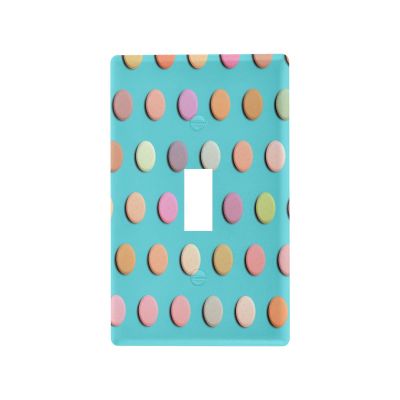 Light Switch Cover for Single Toggle Switches, Decorative Wall Plate, 11.5 x 7 cm, Multicolor Pills