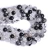 12 mm 30-Piece Black Rutilated Quartz Beads, 2A Grade, 1 Strand view 2