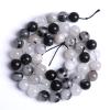 12 mm 30-Piece Black Rutilated Quartz Beads, 2A Grade, 1 Strand view 4