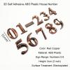 Self-Adhesive 3D House Number 50 mm, 0–9, Modern Copper Red, ABS, 3M Sticker (8) view 3