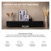 Wuun Somero TV Stand, 200 cm (2 x 100 cm), Matte White/Black Hairpin Legs view 2