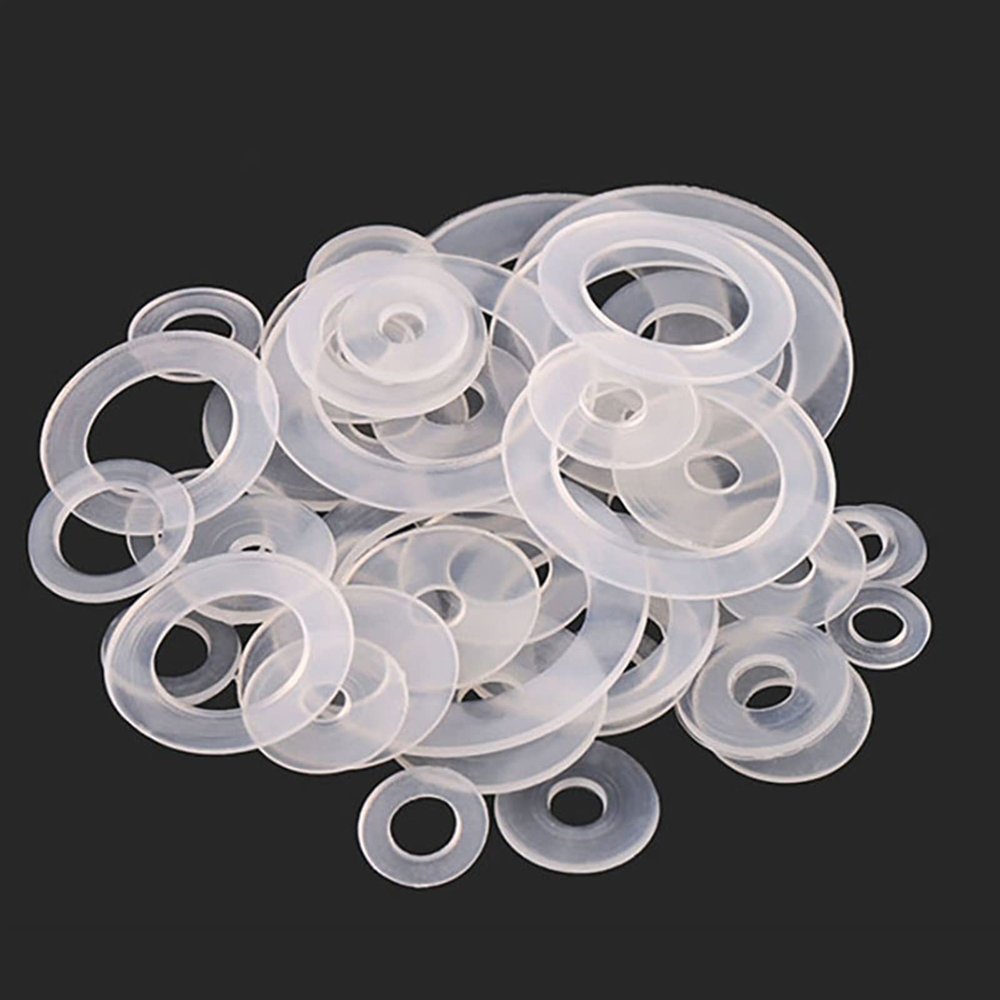Ctongrun Clear Plastic Flat Washers M3–M20, Insulating, 10 Pieces, M5 × 14 × 1 mm