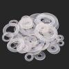 Ctongrun Clear Plastic Flat Washers M3–M20, Insulating, 10 Pieces, M5 × 14 × 1 mm view 1