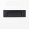 Youther Silver Stainless Steel Sliding Handles, Black Square 1 view 1