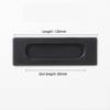 Youther Silver Stainless Steel Sliding Handles, Black Square 1 view 2