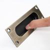 Youther Silver Stainless Steel Sliding Handles, Black Square 1 view 4