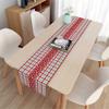 Highdi Modern Red Plaid Table Runner, 33 x 180 cm view 1