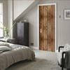 ZAPVI Self-Adhesive 3D Vintage Wood Door Wall Sticker, DIY Home Design, Custom Wallpaper, 90 x 200 cm view 3