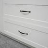 Cosnys 10-Pack Solid Matte Black Cabinet Handles, Arch-Shaped, 128 mm Hole Spacing view 2