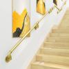 Complete Stair Handrail Set, 1 m, Gold-Tone Metal view 4