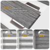 Dual Roller Blind, No-Drill or Drill Mount, 40 x 150 cm, Marble Gray view 2