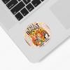 Fall Harvest French Bulldog Stickers, 3-Inch Thanksgiving Labels view 2