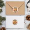 Fall Harvest French Bulldog Stickers, 3-Inch Thanksgiving Labels view 4