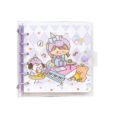 Kawaii Starlight Square Loose-Leaf Notebook with Replaceable Refill