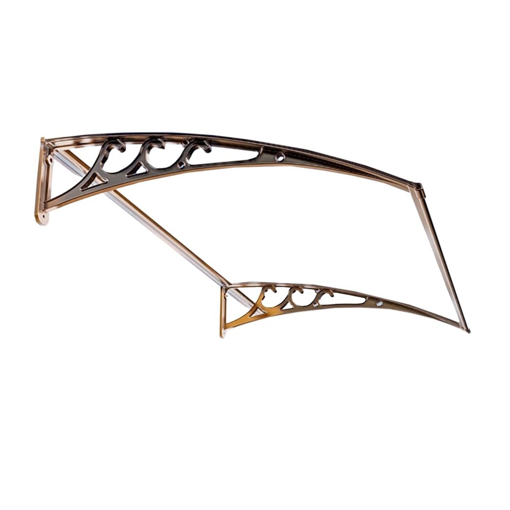 JTSGHRZ Polycarbonate Door Canopy Awning, 80 x 100 cm