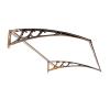 JTSGHRZ Polycarbonate Door Canopy Awning, 80 x 100 cm view 1