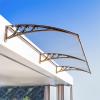 JTSGHRZ Polycarbonate Door Canopy Awning, 80 x 100 cm view 3