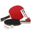 ZTTENLLY Table Tennis Paddle Set, 2-Piece, with Balls & Storage Case | Better Control | Sticky Inverted Rubber | Indoor & Outdoor view 1
