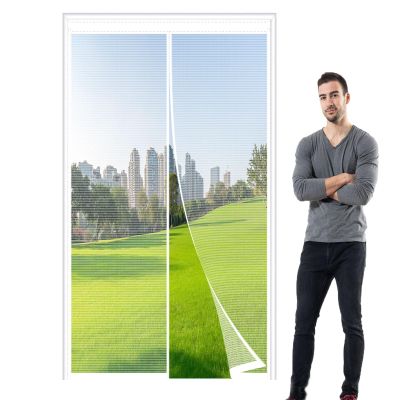 Magnetic Screen Door, Automatic-Closing Insect Curtain, No-Drill, 110 x 230 cm