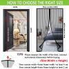Magnetic Fly Screen Door Curtain, No-Drill Insect Screen for Balcony and Patio Doors, 135 x 235 cm (53 x 92 in) view 4