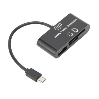 Micro USB OTG Card Reader for Android, Supports Memory Cards and USB Drives