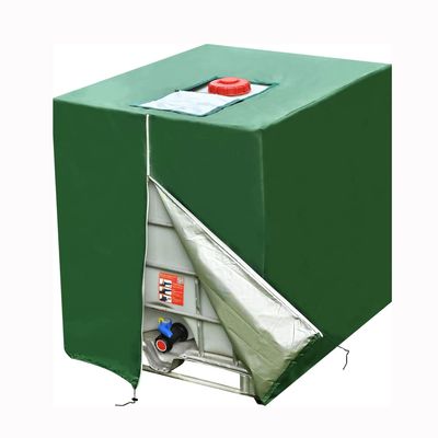 YLZBA IBC Tank Cover, Green 420D Oxford Fabric Cover for 800 L Water Tank, 120 × 80 × 116 cm