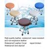 Round Faux Leather Stool Cover, 31–40 cm Diameter view 4