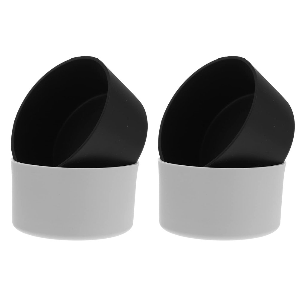 Zerodeko 4-Pack Non-Slip Silicone Bottle Bottom Sleeves, 100 ml