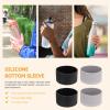 Zerodeko 4-Pack Non-Slip Silicone Bottle Bottom Sleeves, 100 ml view 4