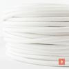 Lightstock Textile Cable Lead with Euro Plug and Switch, 250 cm, 2 x 0.75 mm, White view 2