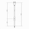 Lightstock Textile Cable Lead with Euro Plug and Switch, 250 cm, 2 x 0.75 mm, White view 3