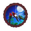 Plaid Pleated Parrot Christmas Tree Skirt, 30 in view 1