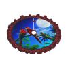 Plaid Pleated Parrot Christmas Tree Skirt, 30 in view 2