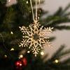 com-four 12-Piece Wooden Christmas Tree Ornament Set view 3