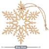 com-four 12-Piece Wooden Christmas Tree Ornament Set view 4