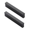 2-Pack Black Aluminum Alloy Cabinet Handles, 64 mm Hole Spacing view 1