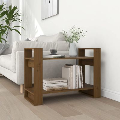 Chenshu Bookshelf/Room Divider, Children's Room Shelf, Freestanding Shelf, File Shelf, Honey Brown, 80 x 35 x 56.5 cm, Solid Wood