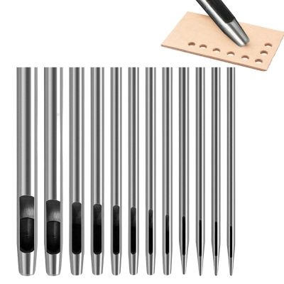 5-Piece Leather Hole Punch Set - 12-Piece Alloy Punch Tool Set