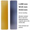 50-Piece Lockdown Magnetic Door Strips, Thin Door Safety Strips for Schools and Offices, Emergency Quick-Locking Door Bolt, Pure Yellow view 2