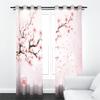 Aolity Pink Japanese Cherry Blossom Blackout Curtains view 3