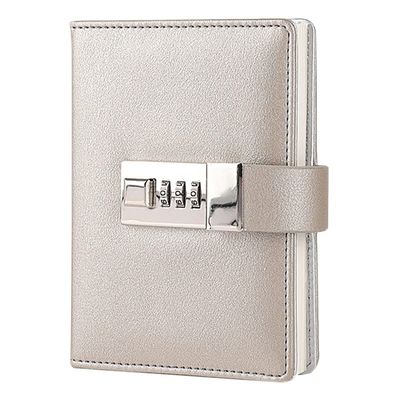NectaRoy Mini Diary with Lock, PU Leather, 10 x 14 cm